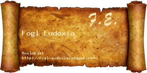 Fogl Eudoxia névjegykártya